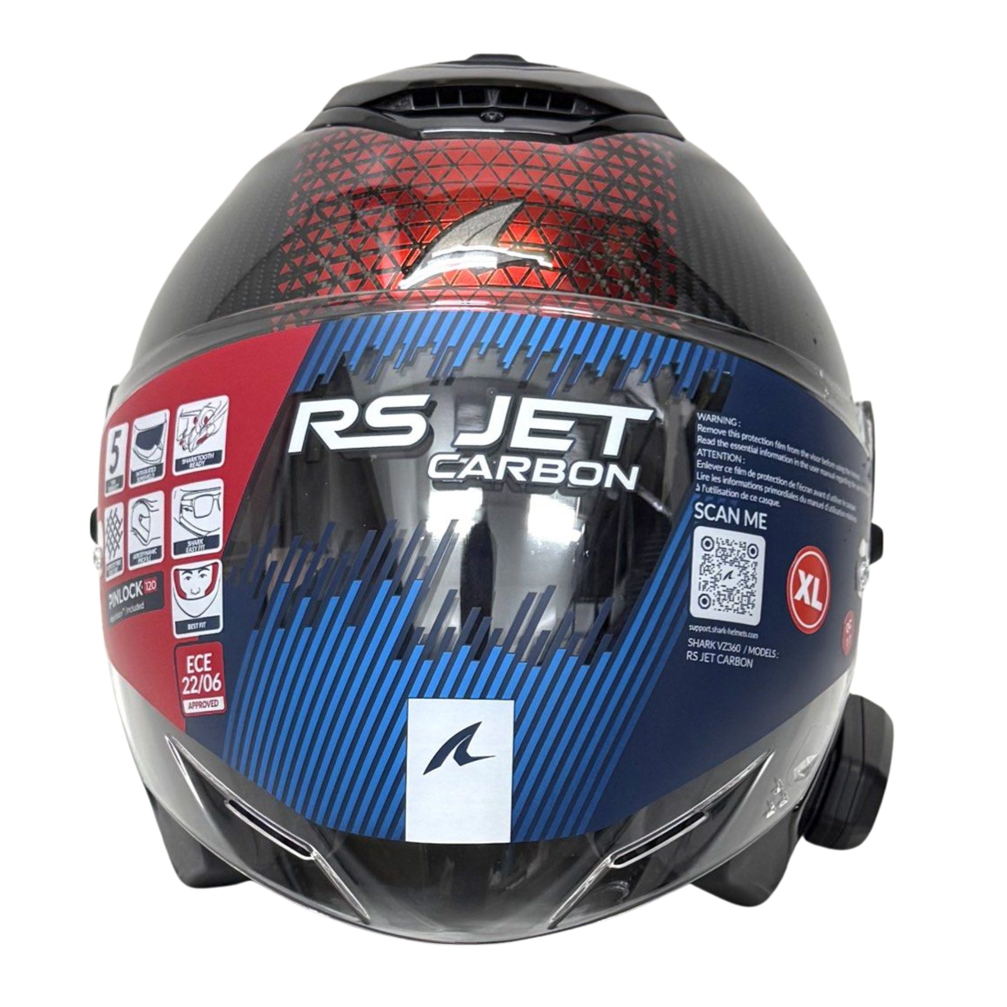 Shark Jet Carbon Helmet-XL