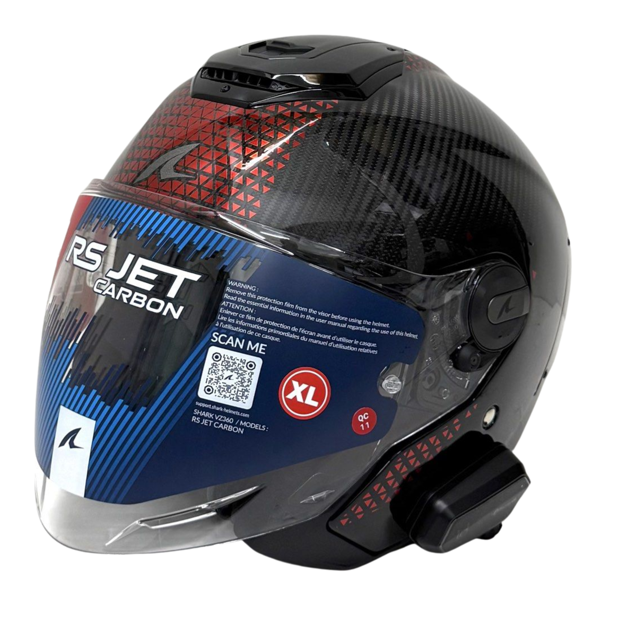 Shark Jet Carbon Helmet-XL