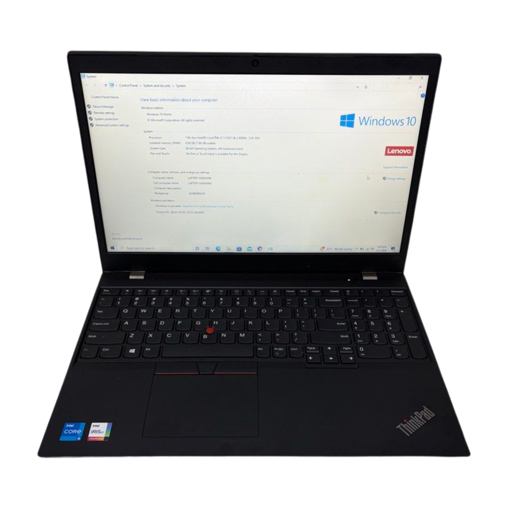 Lenovo L15 ThinkPad i5-11357G 2.4GHz 8GB Ram 512GB SSD Win 10 15.6” Laptop