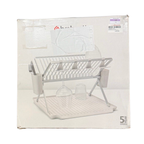 Brabantia 139444 SinkSide Foldable Dish Drying Rack Large, Light Grey