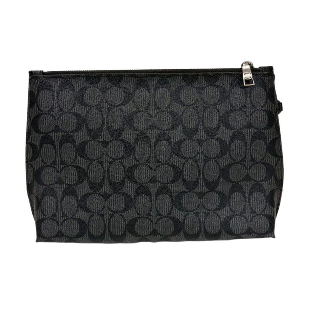 Coach Carryall Pouch in Signature Canvas Clutch Bag