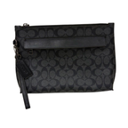 Coach Carryall Pouch in Signature Canvas Clutch Bag
