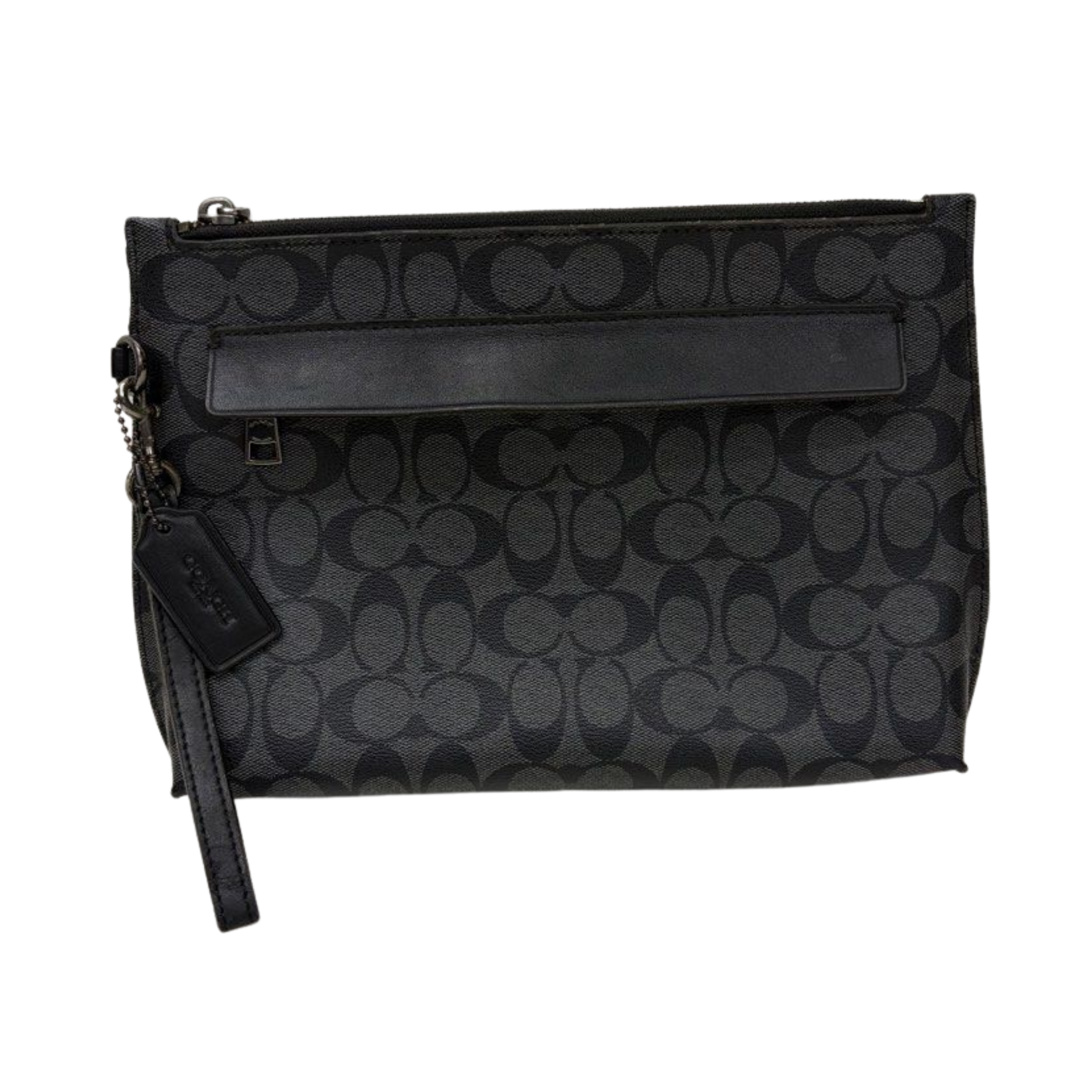 Coach Carryall Pouch in Signature Canvas Clutch Bag
