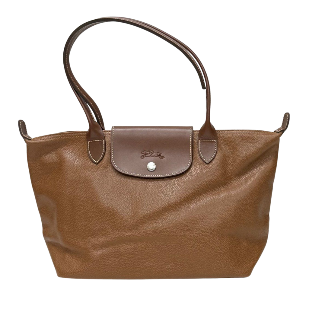 Longchamp Brown Leather Tote Bag