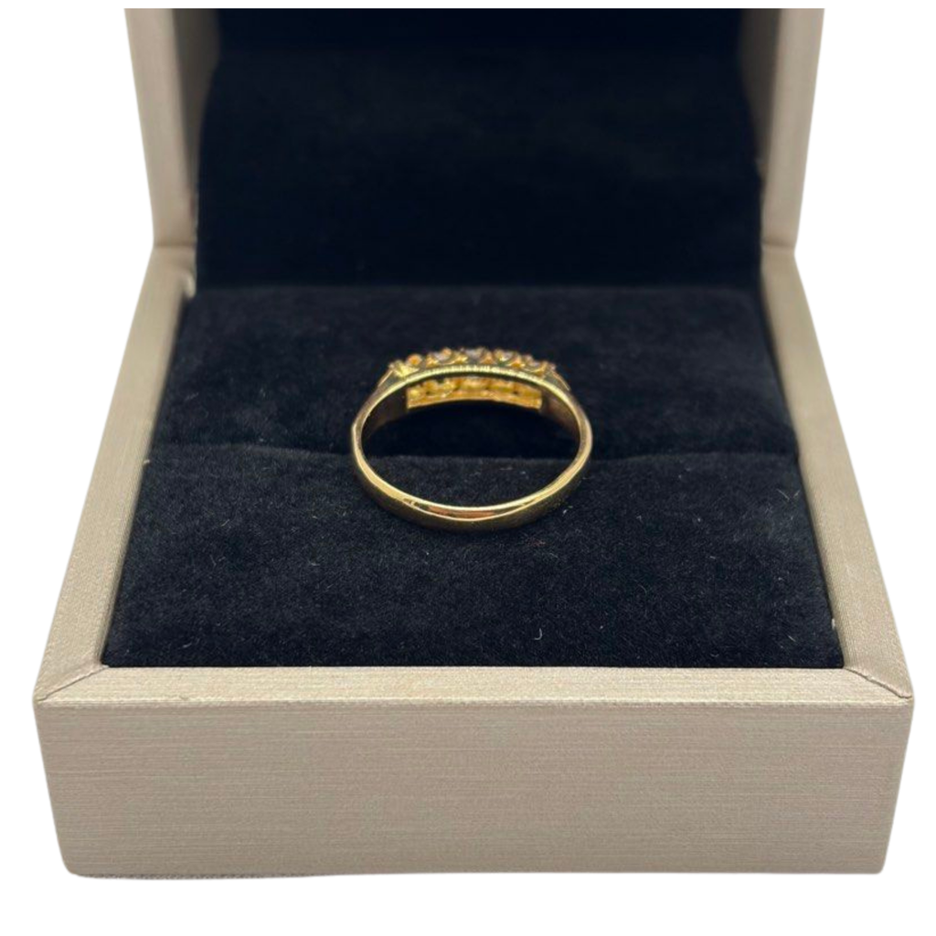 18K Yellow Gold Natural Diamond Ring