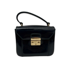 Furla Dark Green Rubber Bon Bon Crossbody Bag
