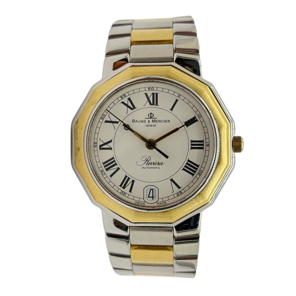 Baume & Mercier Riviera 34mm Automatic White Dial Watch