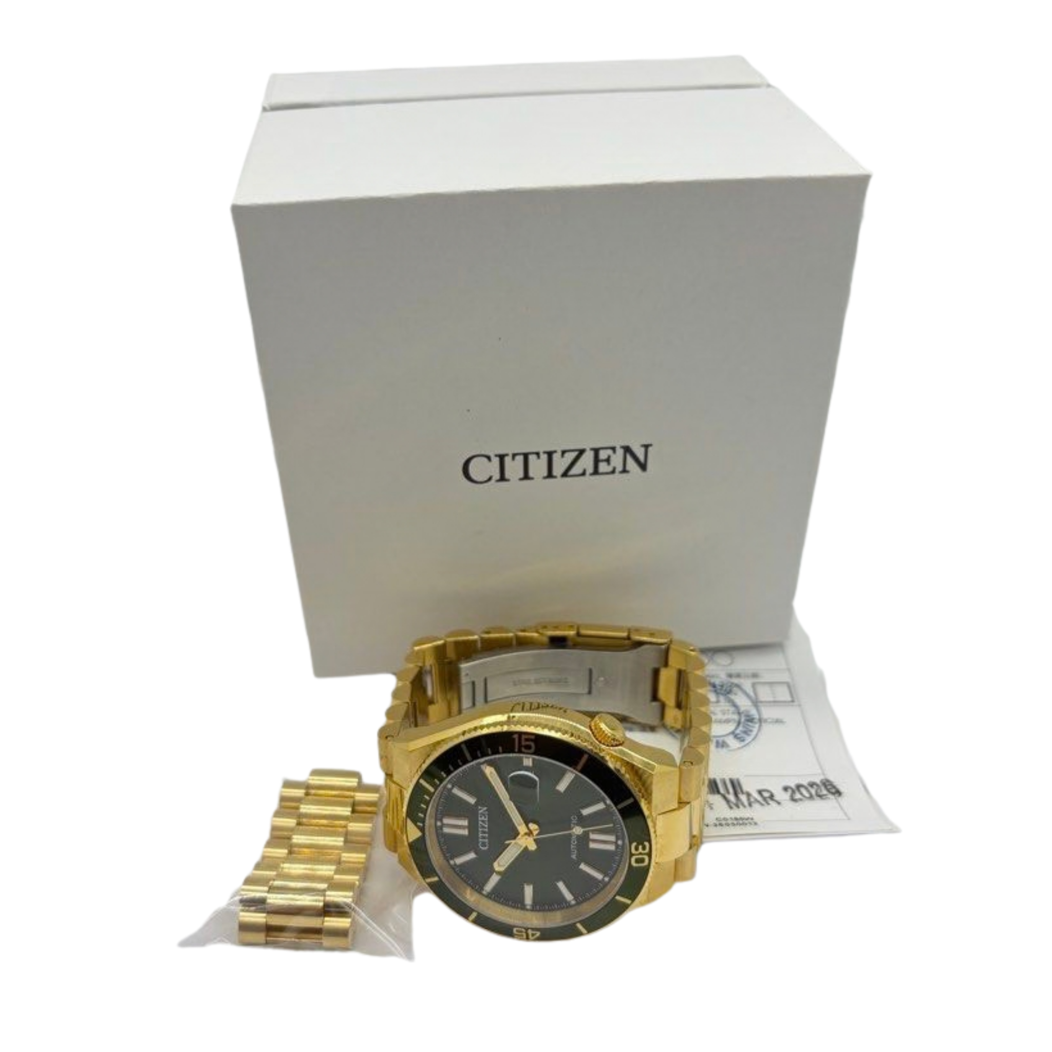 Citizen NJ0232-53X Tsuyosa Shore 40mm Automatic Green Dial Watch Secondary image