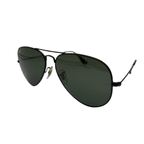 Ray-Ban RB3025 Black Aviator Sunglasses, Black