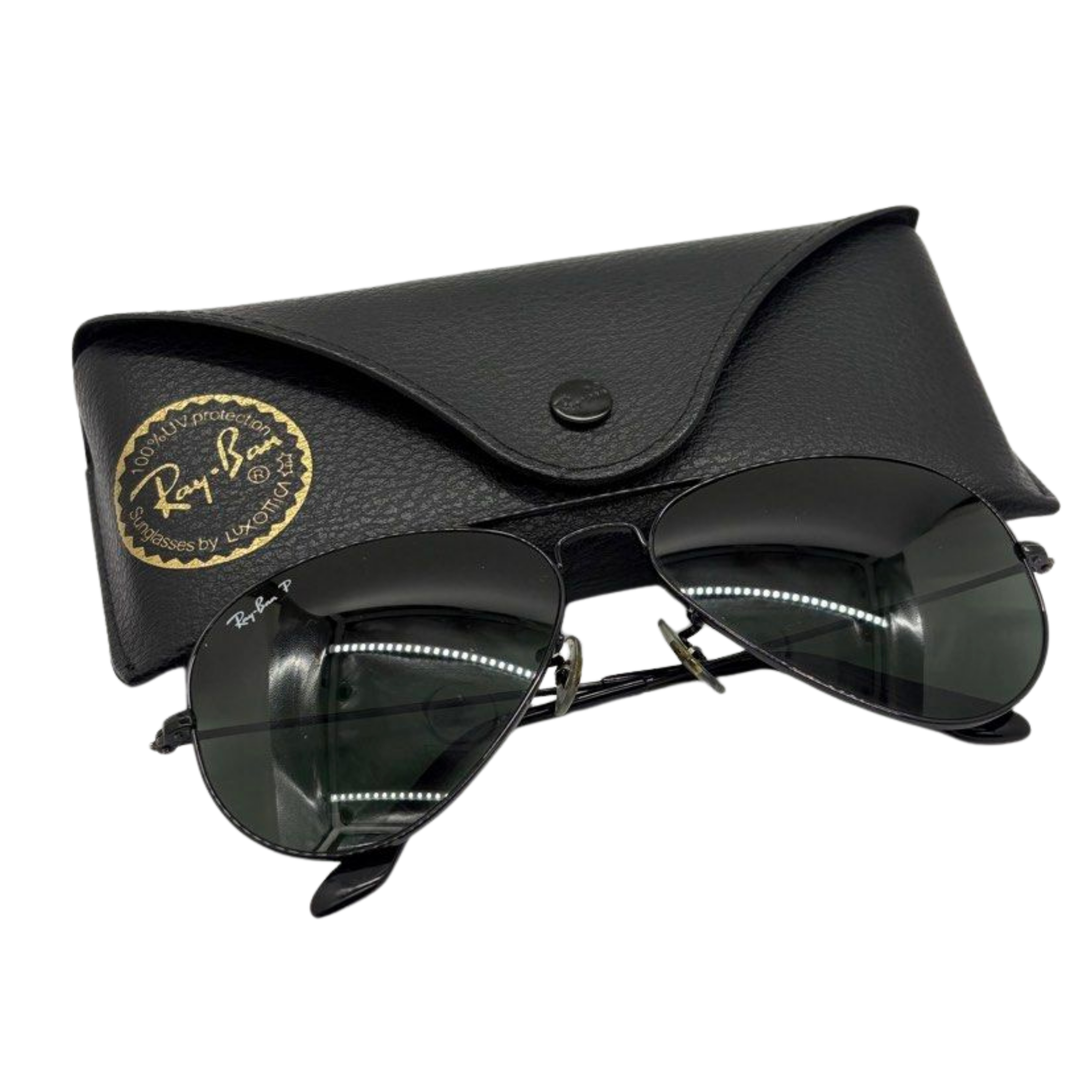 Ray-Ban RB3025 Black Aviator Sunglasses, Black Main image
