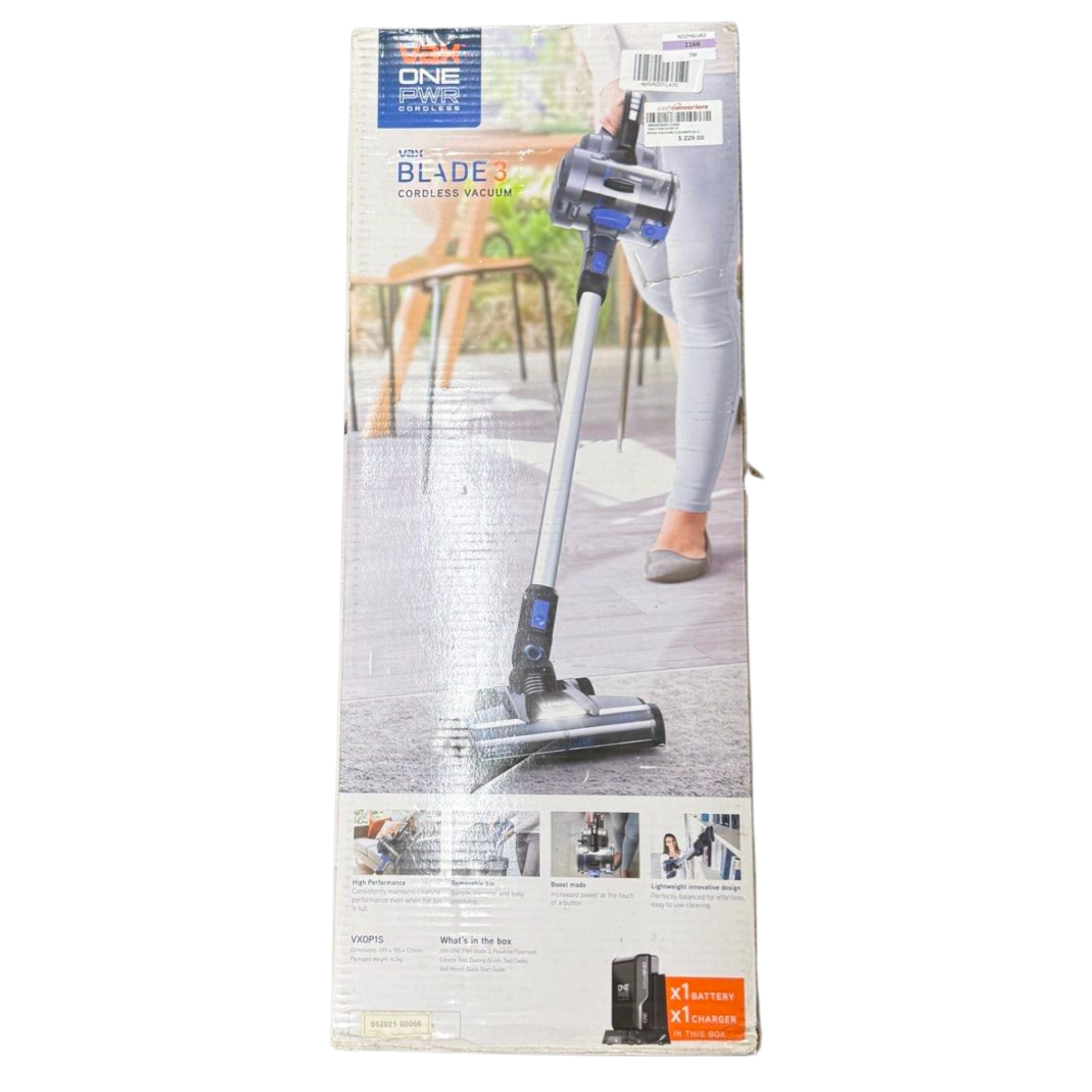 VAX VXOP1S ONEPWR Blade 3 Cordless Stick Vacuum Cleaner, Silver Secondary image