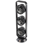 EuropAce 9" Trio Turbo Oscillating Fan EQQ 7931S (Black) | Detachable Fan blade & Compact Base