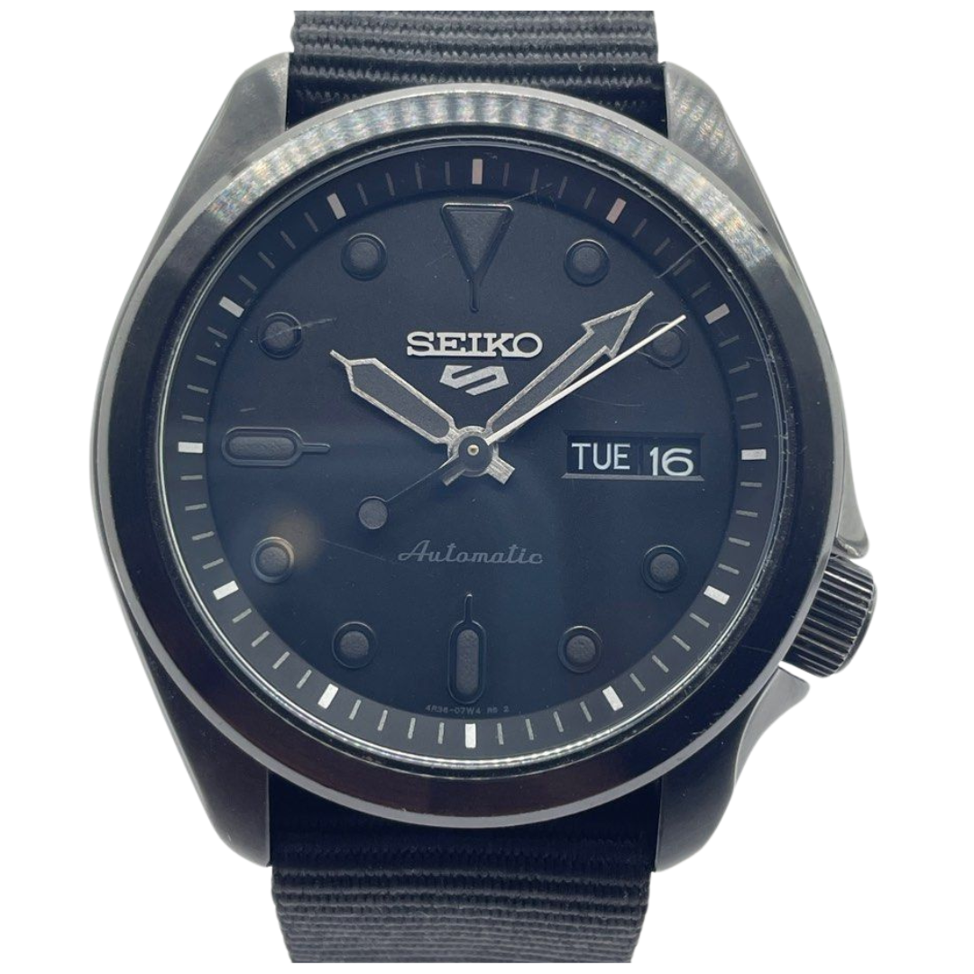 Seiko 5 Sports 40mm Automatic Black Dial Watch SBSA059 Main image