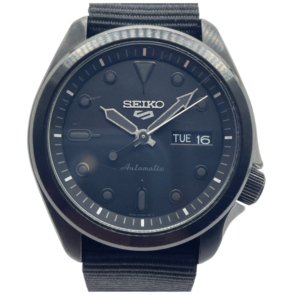Seiko 5 Sports 40mm Automatic Black Dial Watch SBSA059