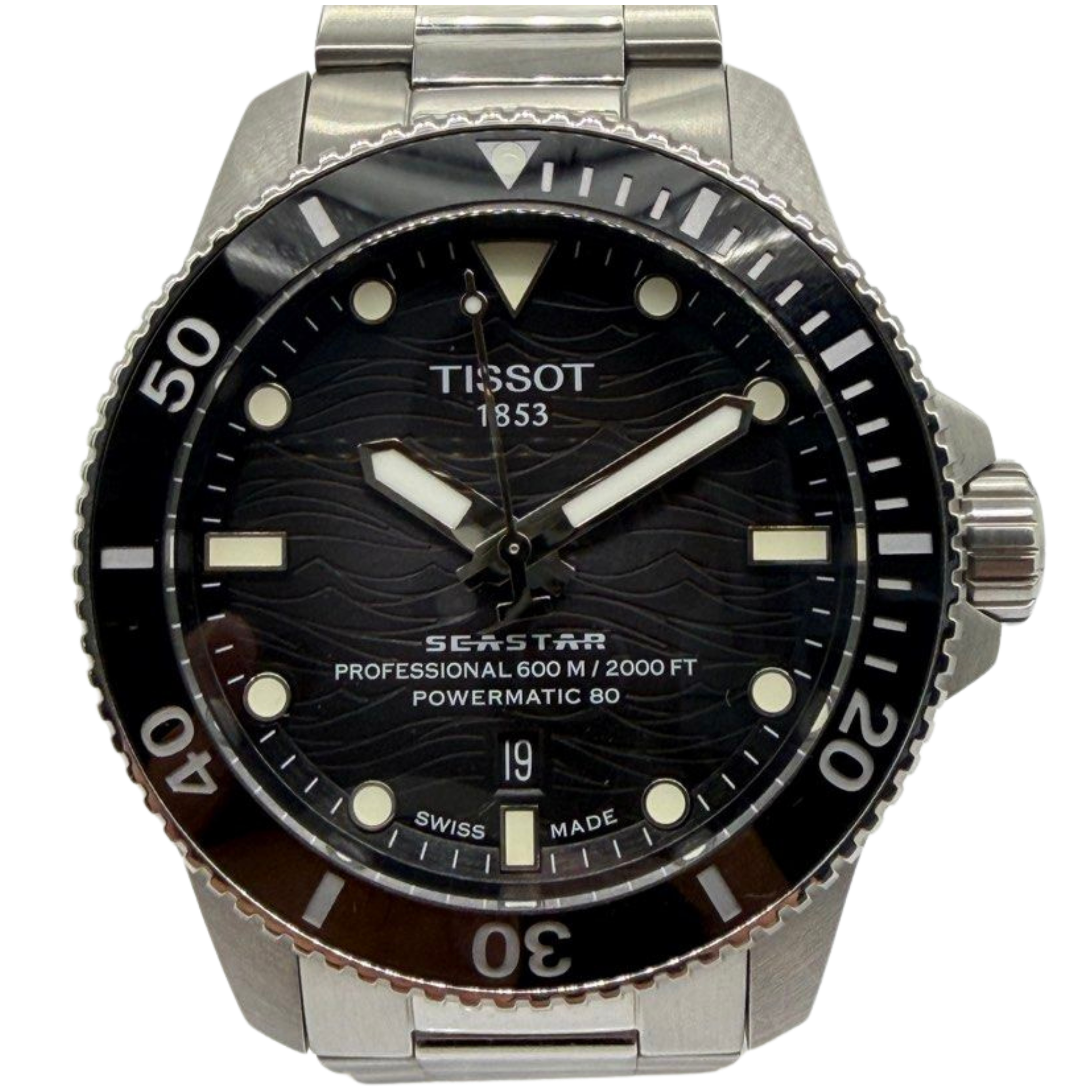 Tissot Seastar 2000 44mm Automatic Black Dial Steel Watch Main image
