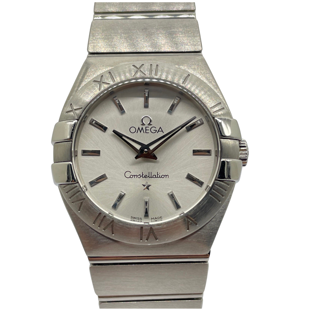 Omega Constellation 28mm Quartz Steel Silver Dial Watch Main image