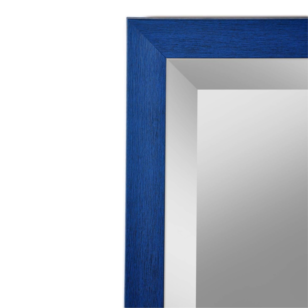 Alpine Art & Mirror Harbour Collection Blue Wall Mirror 27 x 35in