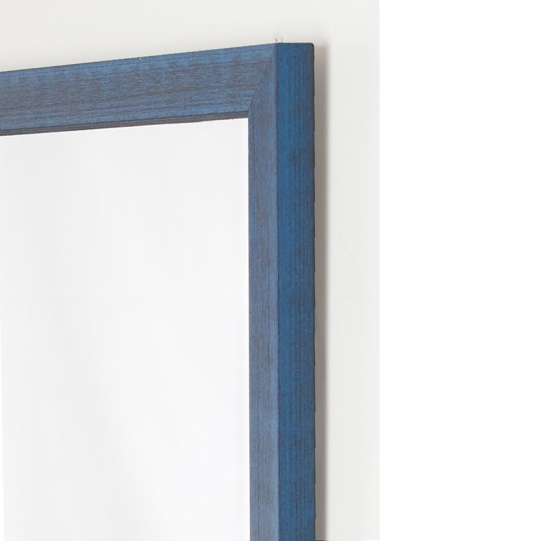 Alpine Art & Mirror Harbour Collection Blue Wall Mirror 27 x 35in