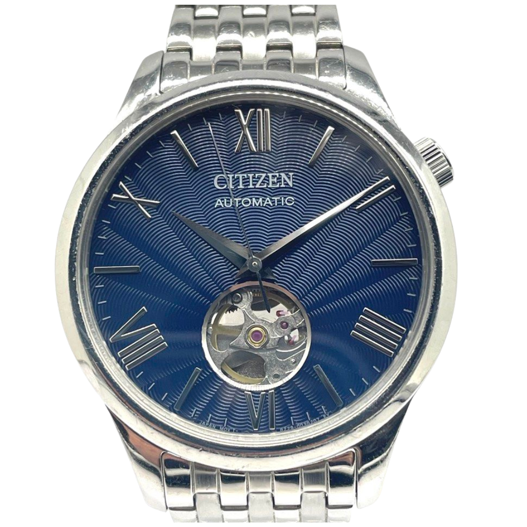 Citizen Open Heart 40mm Automatic Blue Dial Steel Watch NH9130-84L Main image