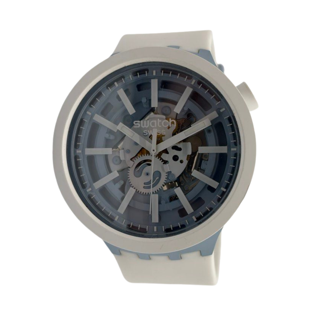 Swatch SB03N103 Whice Bioceramic 47mm Quartz Watch