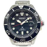 Seiko Prospex Diver Scuba 43.5mm Solar Black Dial Steel Watch SBDJ017