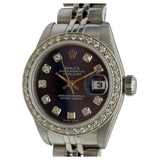 Rolex Datejust 69174 26mm Blue Diamond Dial/Bezel Automatic Watch