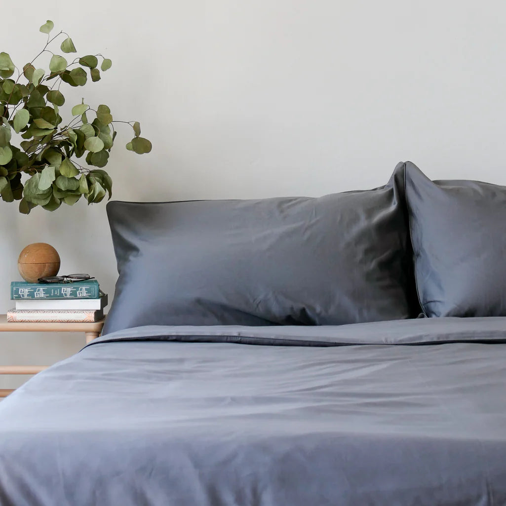 Weavve Home Cotton Bedsheet Set Single, Classic, Persian Grey Main image