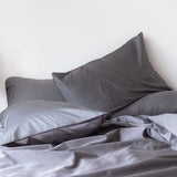 Weavve Home Bedsheet King, Flat, Persian Grey