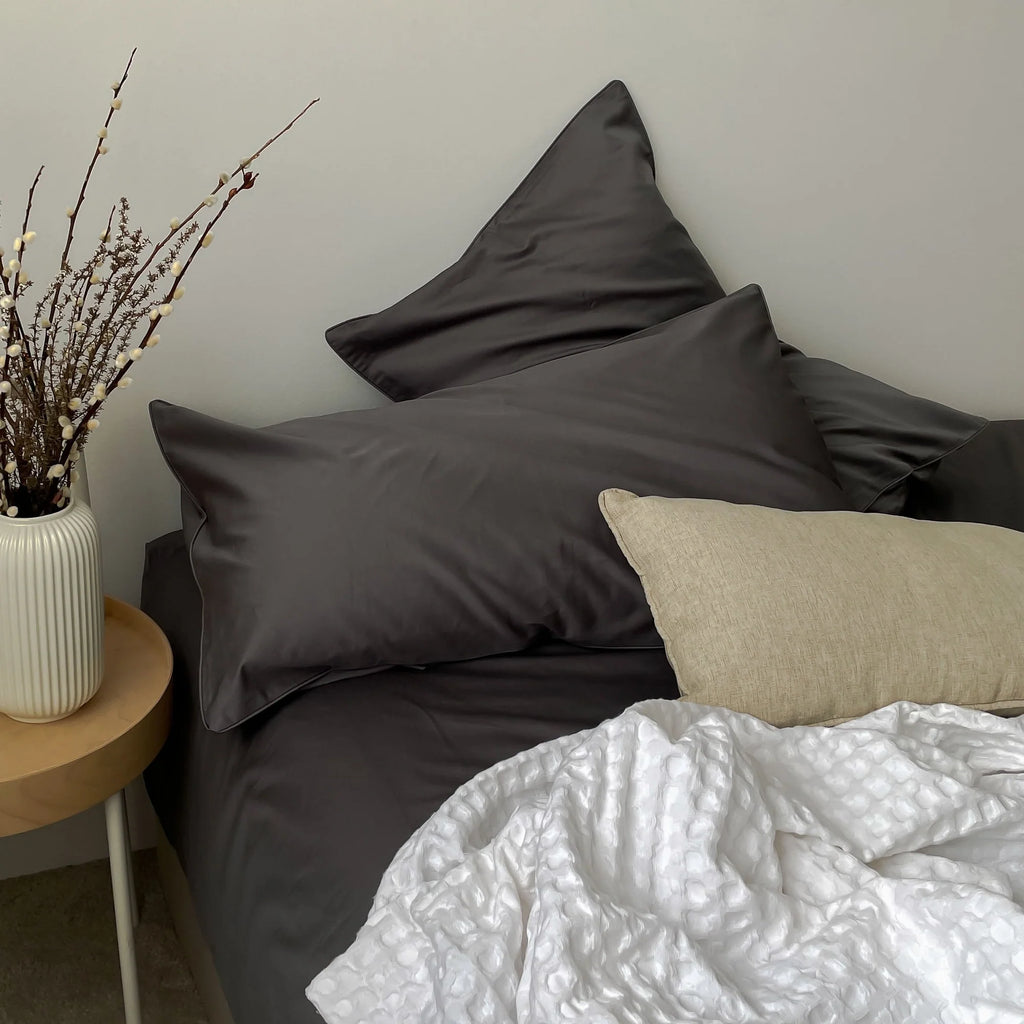 Weavve Home Bedsheet Single, Fitted, Persian grey