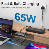 WAVLINK 65W Charging USB C Docking Station, Single 5K/Dual 4K@60Hz Display USB C Dock with Power Delivery, 2xDisplayport, 2xHDMI, 4xUSB 3.0, 2xUSB C, Gigabit Ethernet, Audio & Mic for Windows & Mac OS