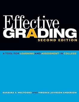 Effective Grading: A Tool for Learning and Assessment in College Paperback Main image
