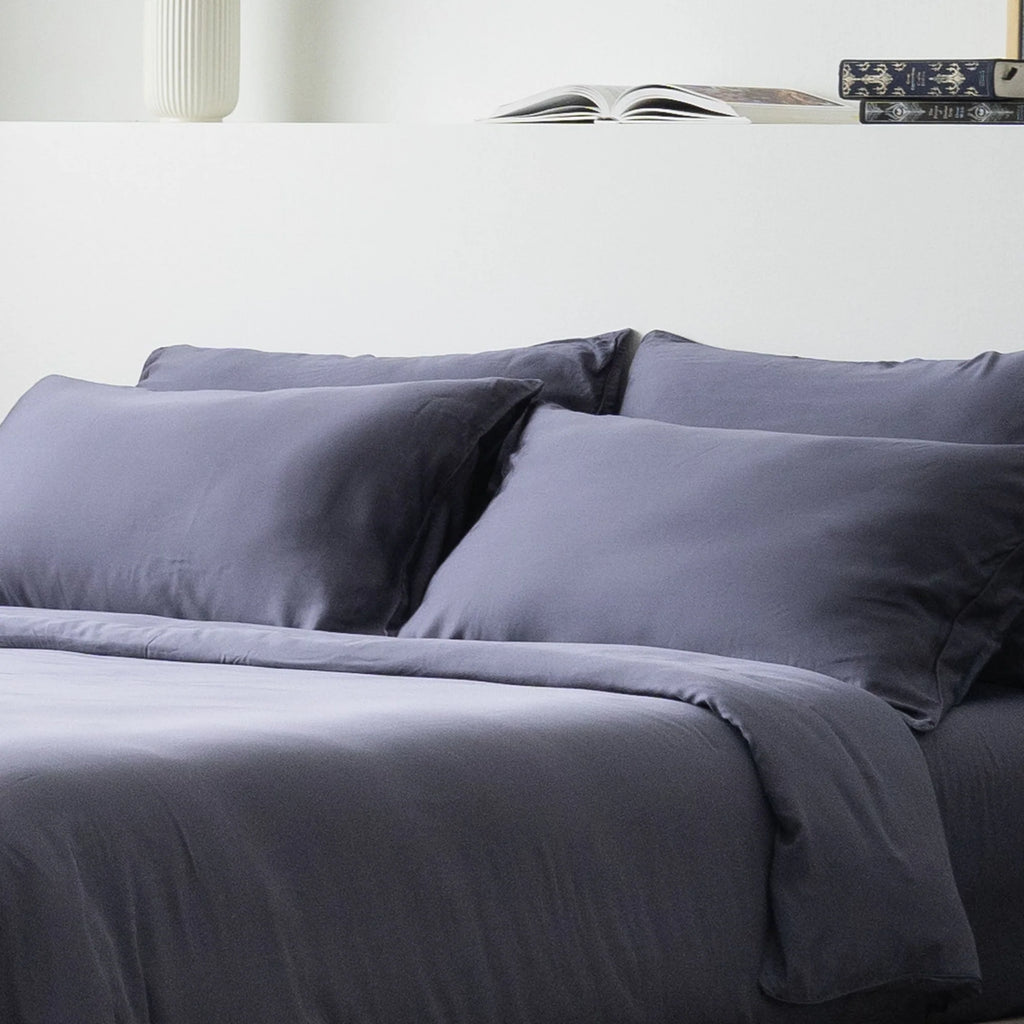 Weavve Home Cotton Flat Sheet, Queen Size, Midnight Blue