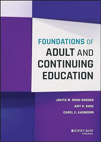 Foundations Of Adult And Continuing Education Main image
