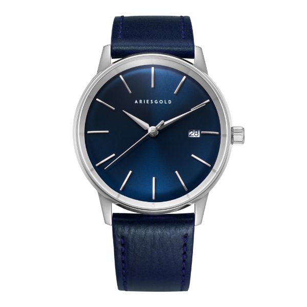 Aries Gold La Oro 9026 42mm Automatic Blue Dial Watch Main image