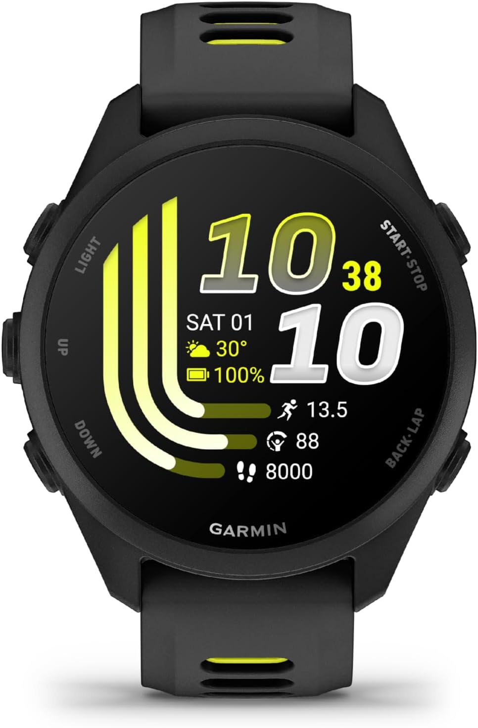 Garmin Forerunner  170 Music, 43mm, Black Amp Yellow