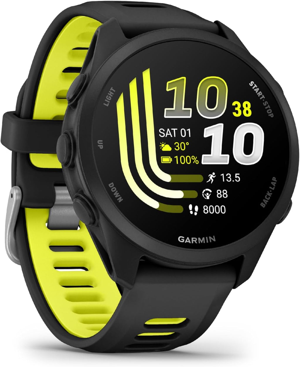 Garmin Forerunner  170 Music, 43mm, Black Amp Yellow