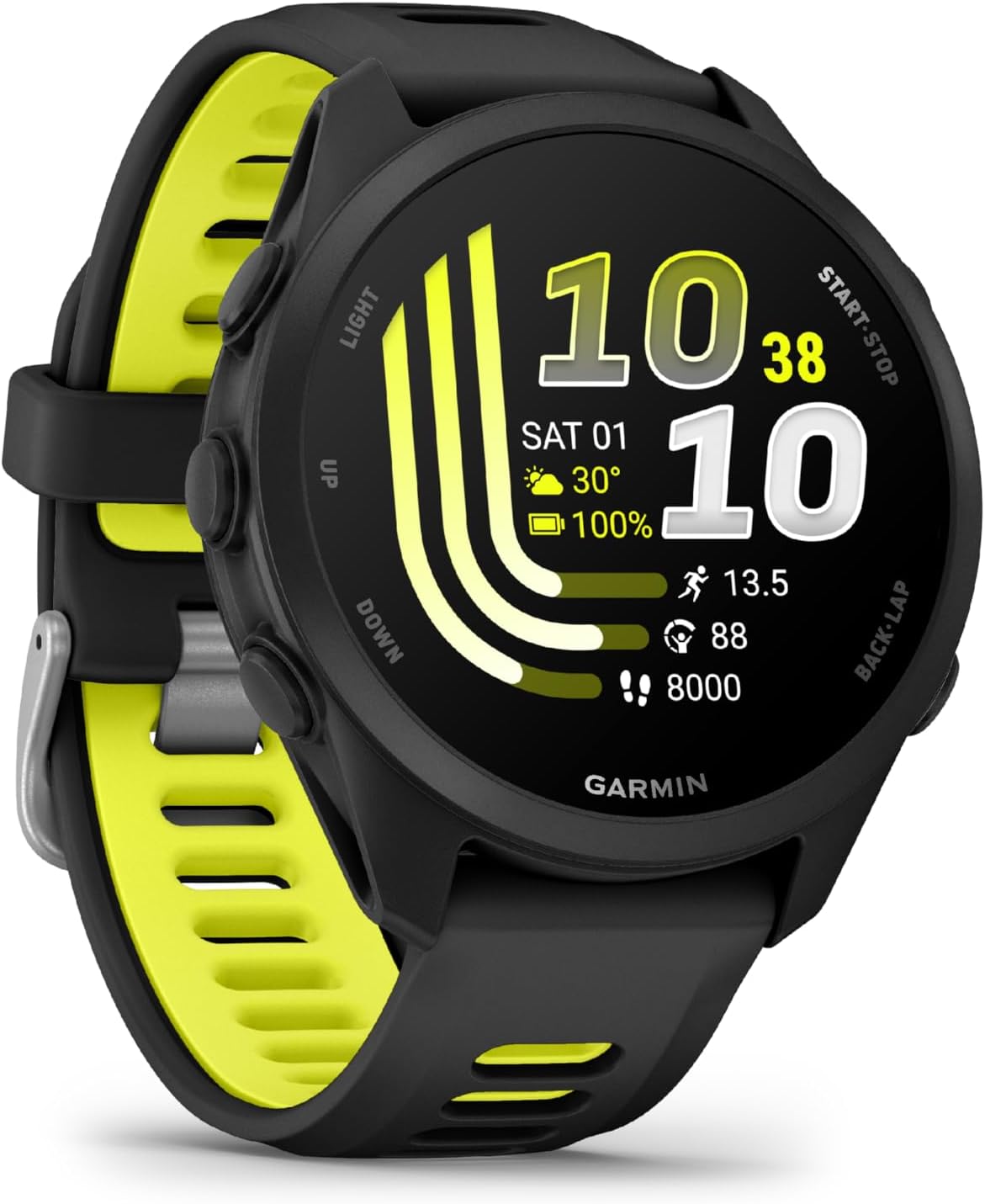 Garmin Forerunner  170 Music, 43mm, Black Amp Yellow