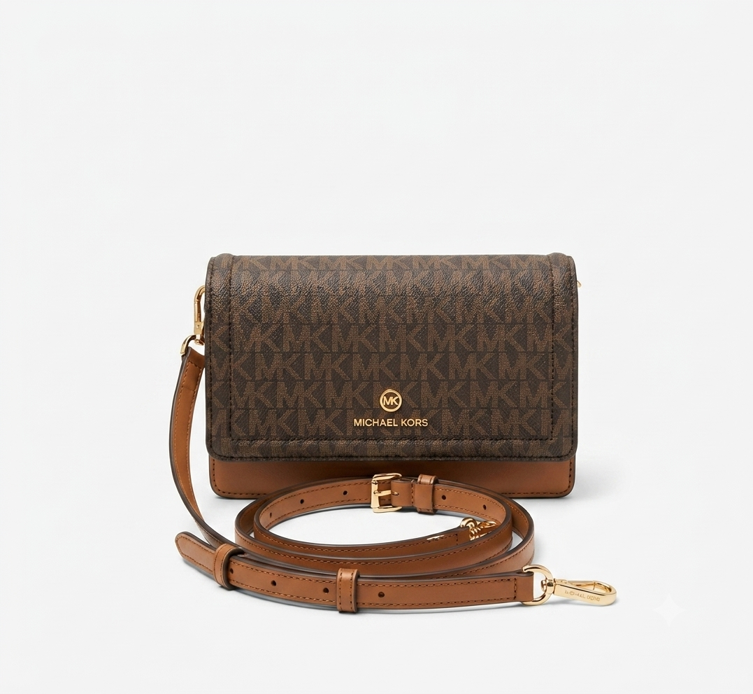 MICHAEL KORS  Crossbody Bag Brown Leather