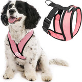 Gooby Comfort X Head in Harness - Pink, Small Harness Patented Choke-Free X Frame - Perfect on The Go Harness for Medium Dogs No Pull or Small Dogs for Indoor and Outdoor Use