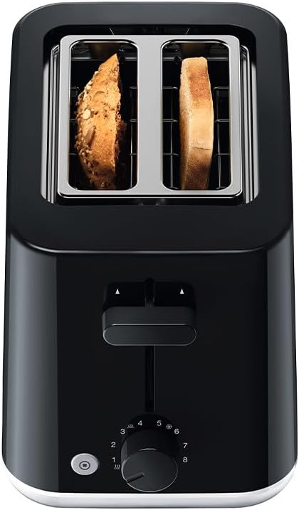 Braun Breakfast1 HT1010BK 2-Slice Toaster with warming rack, Black