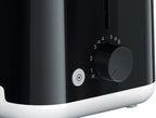 Braun Breakfast1 HT1010BK 2-Slice Toaster with warming rack, Black
