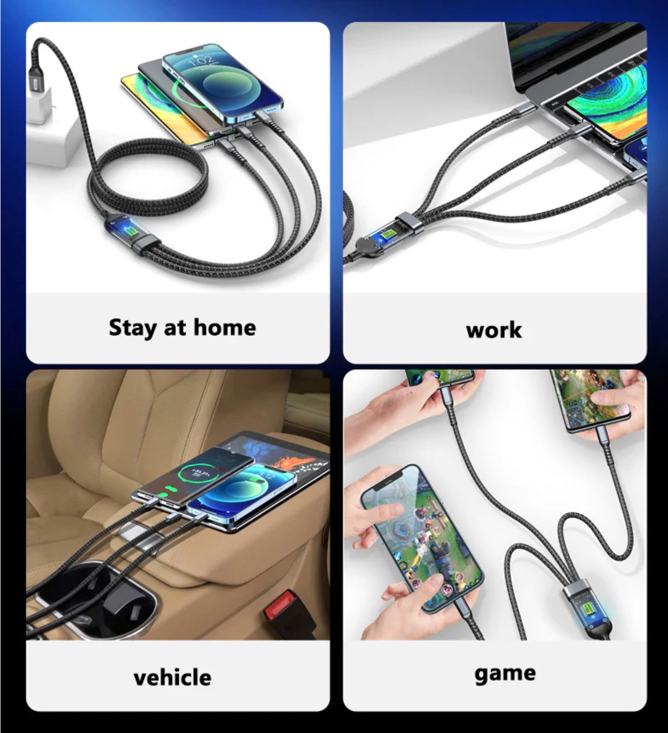 Andowl USB Data Cable QSJ150 1500mm Secondary image