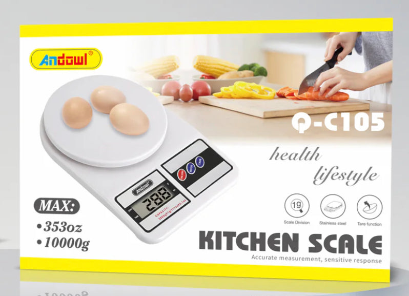Andowl QC105 Digital Food Weighing Scale Main image