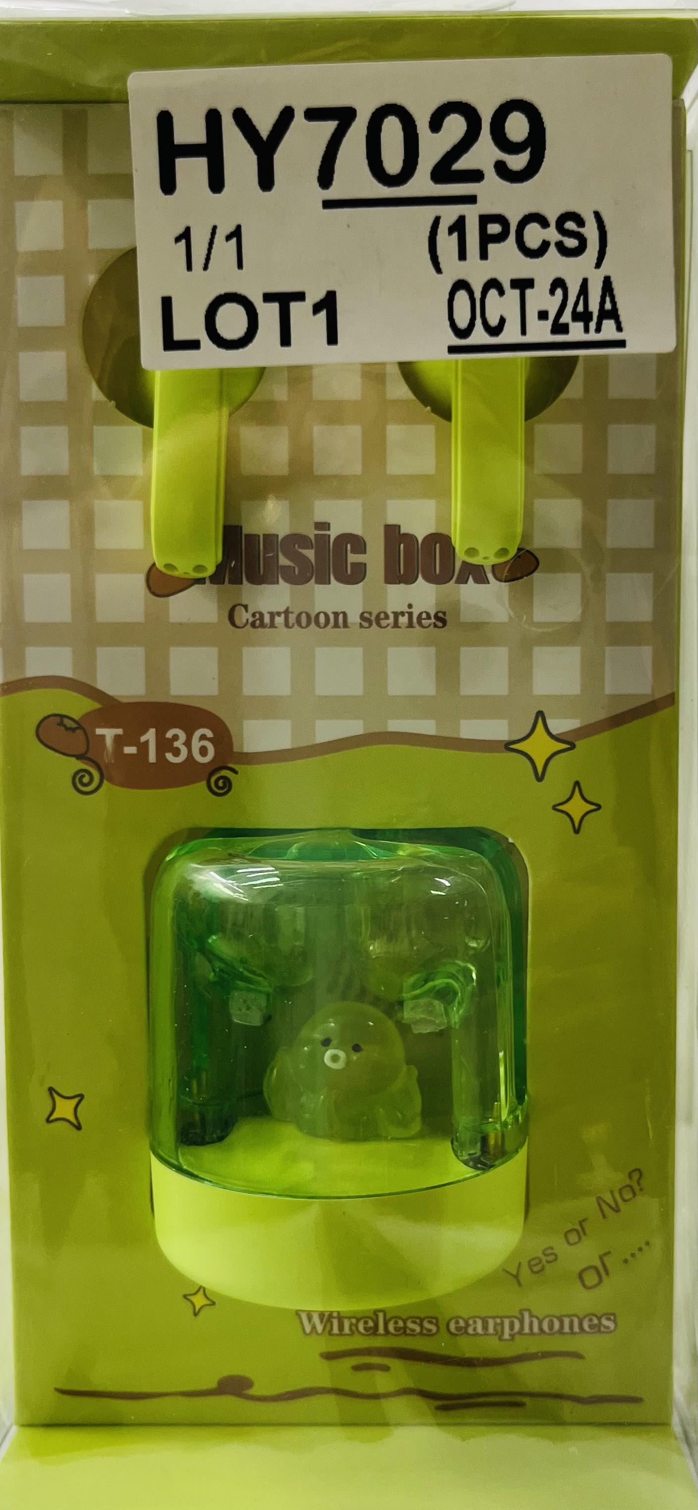 Tuk Music Box Cartoon Series T136 Wireless Earphones