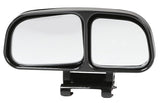 3R027 360 Degree Wide Angle Adjustable Double View Convex Curvature Blind Spot And Parking Mirror Left Side Mount