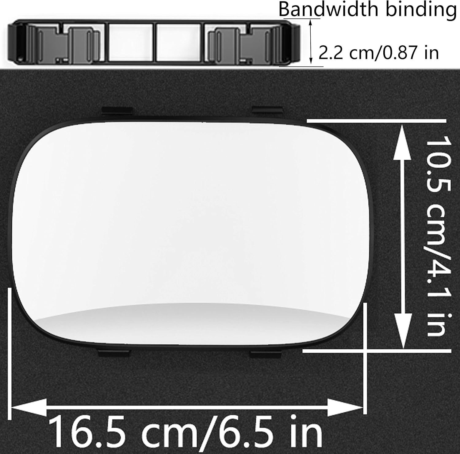 3R096 Car Cosmetic Mirror Secondary image