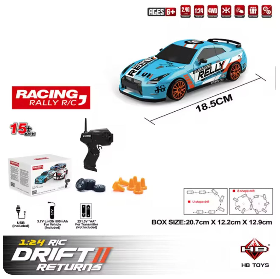 Remote Control 4wd Drift Car Electric Racing Car Rechargeable 1:24 Secondary image