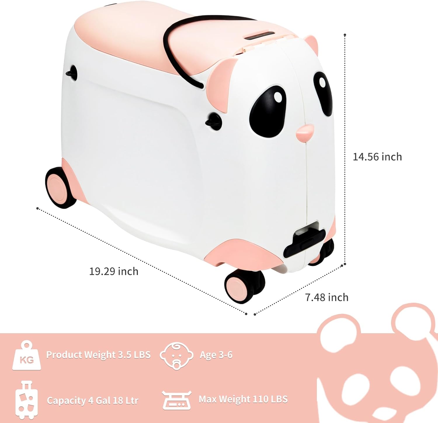 Bubuie Ride On Suitcase For Kids Secondary image