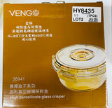 Vengo Rose Box Series Round Vacuum Glass Food Preserver L