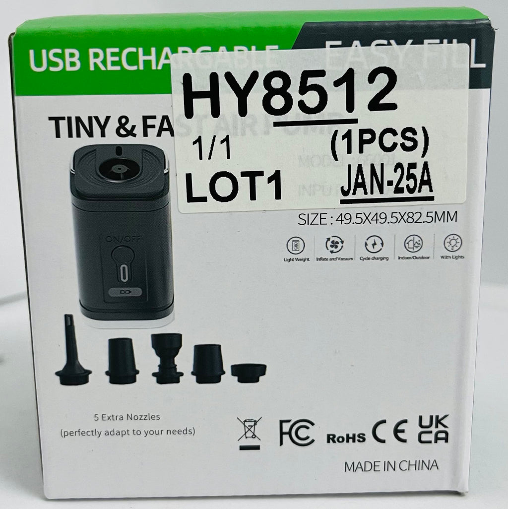2in1 Portable Air Pump With Camping Light